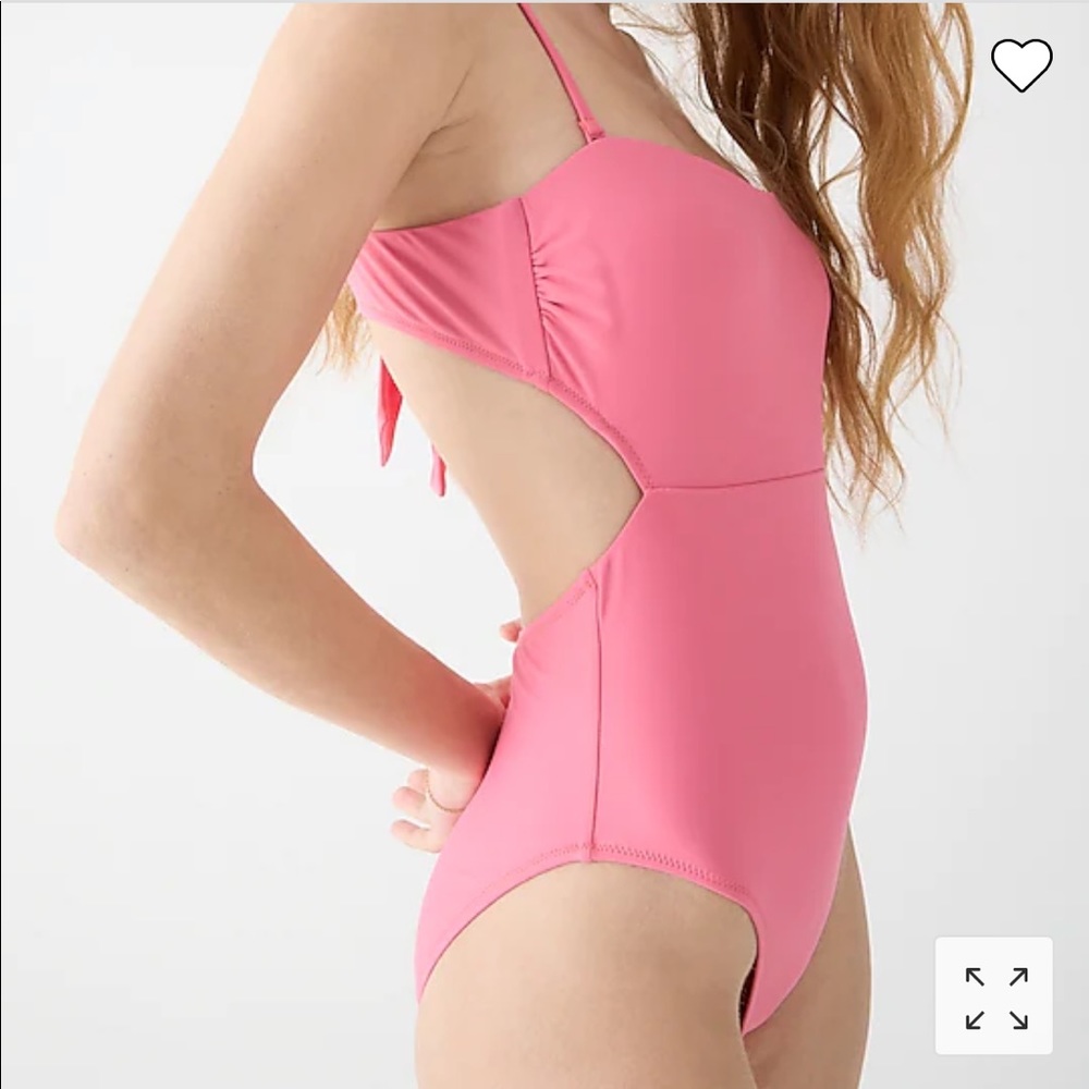J. Crew Cutout tie-back one piece NWT
